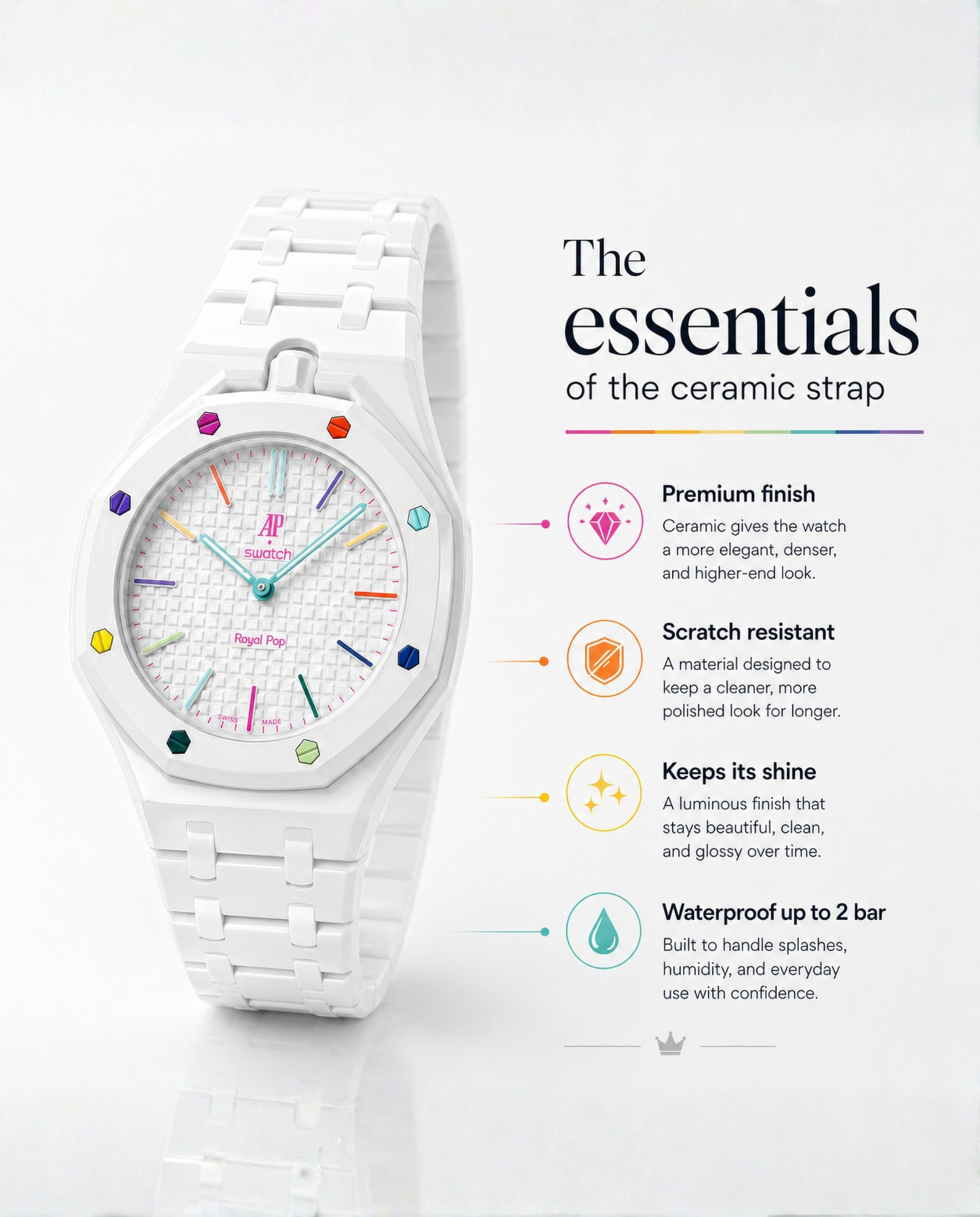 Royal Pop Ceramic Bracelet - LAN BA | CONTRAST
